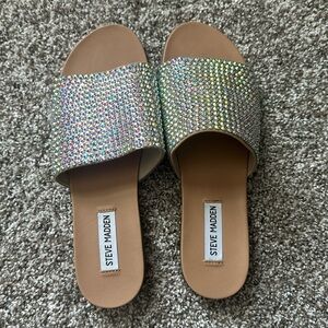 Steve Madden Klora Rhinestone Sandals Size 10M/41 NWT